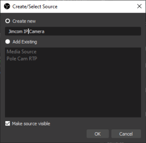 Add Media Source - OBS